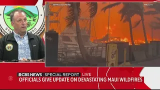 Hawaii Governor briefs media on devastating Maui wildfires