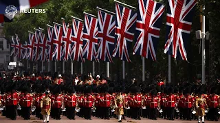 Trooping the Colour parade kickstarts Queen Elizabeth's Jubilee celebrations