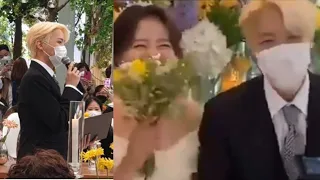 J hope gave emotional speech & sang in his sister Ji woo's wedding💜 bts members attend the wedding