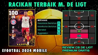 RACIKAN M DE LIGT TERBAIK EFOOTBALL 2024 - BISA SAMPAI 100 ??