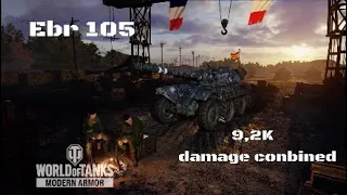 Ebr 105 in Heilbronn:9,2K damage conbined :Wot console - World of Tanks