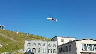 Helikopter Einsatz auf dem Rocher de Naye VD/Bergstation