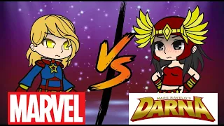 Captain Marvel Vs Darna // Round1  Gacha Fight Animation*