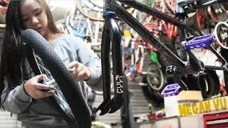 12 YR OLD GIRL BUILDS UP CUSTOM 18" BMX BIKE