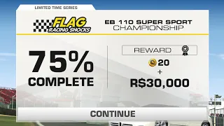 Real Racing 3 Bugatti EB 110 Super Sport Championship Tier 12 (PR 46.9) 75% Complete