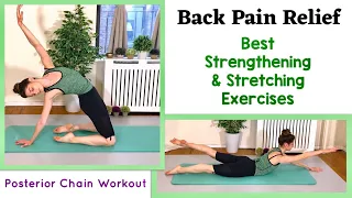 30 MIN BACK PAIN RELIEF | Best Stretching & Strengthening Exercises