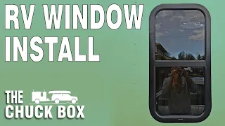 Installing an RV WINDOW in the Cargo Trailer Camper Conversion!