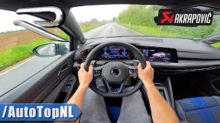 VW Golf R MK8 *AKRAPOVIC* POV by AutoTopNL