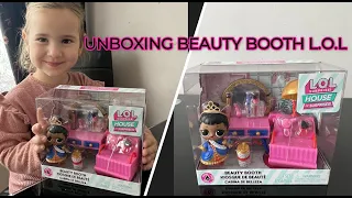 Unboxing LOL Surprise House Furniture and Beauty Booth !