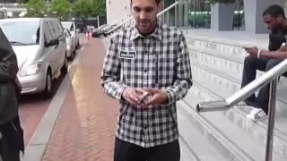 Hip-Hop street magician Dynamo shows his unbelievable magic card trick. Dynamo Magician Impossible.