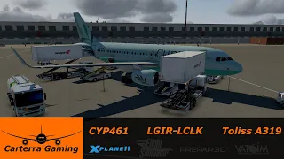 X-Plane 11 Flight - Heraklion to Larnaca - Toliss A319