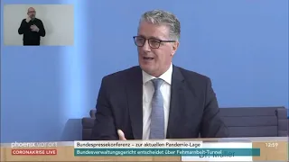 Vorstandsvorsitzender ALM e.V. Dr. Michael Müller in der Bundespressekonferenz 03.11.20