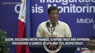 Duterte's trust rating dips in March poll