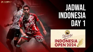 Jadwal Indonesia Day 1 Indonesia Open 2024