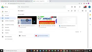 PORTAFOLIO DE EVIDENCIAS EN GOOGLE DRIVE