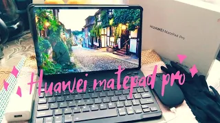 Huawei matepad pro unboxing + accessories