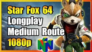 Lylat Wars / Star Fox 64. 1080p. Longplay - Medium Route