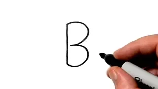 How to Turn Letter B into a Cartoon Banana - Easy and Fun for Kids!