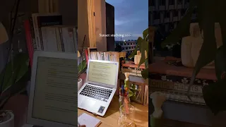 Satisfaction sunset studying time lapse