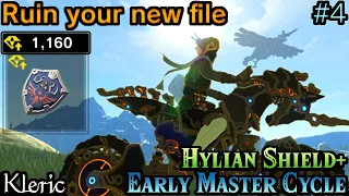 Early Master Cycle, Menu Overloading (again!) Hylian Shield with Modifiers | BotW Glitches & Tricks