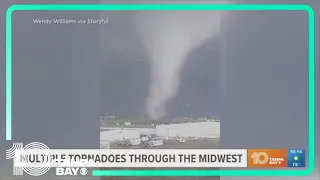 Tornadoes touch down in the Midwest