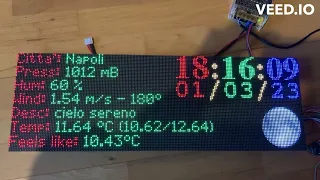 HUB75 led matrix Displays with Annex32 RDS - ESP32