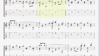 You never give me you money Abby Road Medley guitar arrangement tab GP7+PDF