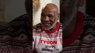 Mike Tyson gives Evander Holyfield his ear back🤣 #shorts #miketyson