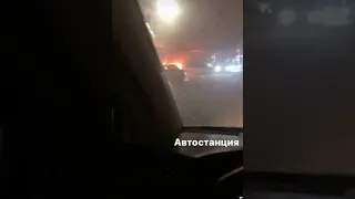 В Павлограде на автостанции горела машина.