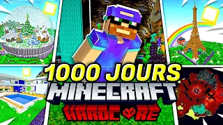 J'ai survécu 1000 jours en Hardcore sur Minecraft - Film complet