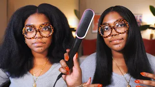 a straightening brush that actually works! ♡ testing the tymo ring