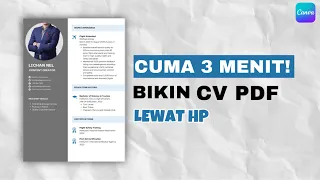 Cara Bikin CV PDF Lewat HP Terbaru 2023