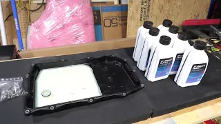 ZF 8HP Transmission Pan Replacement and Fluid Change w/ZF Service kit on 2013 BMW E70 X5.