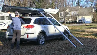 DIY Kayak Boat Canoe Loader No LIFTING!