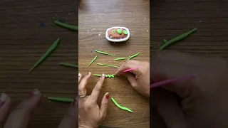 How to make miniature flowers  / Clay Modeling for Kids #clay #viral #adorable #diy #clayart