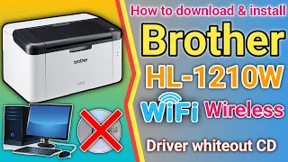 Brother HL-1210W Printer Wireless Driver Setup and Installation Tutorial.wifi network driver install