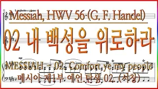 [서창] 메시아 02 내 백성을 위로하라(G. F. Handel) / 테너솔로 악보동영상(Tener Solo) Comfort ye my people