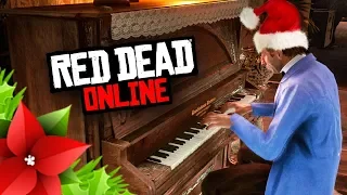 CHRISTMAS MUSIC Playing In Red Dead Online!