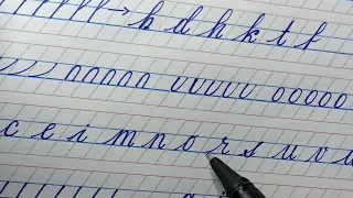 How to basics strokes cursive letters //Handwriting practice for beginners