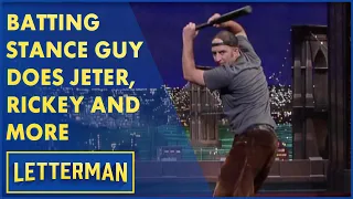 Batting Stance Guy Does Baseball's All-Stars | Letterman