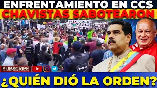 #URGENTE ENFRENTAMIENTO ENTRE CHAVISTAS Y OPOSITORES EN CCS 01/05/2024 ¡NO DEBEMOS CAER EN SU JUEGO!