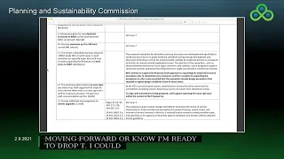 Planning and Sustainability Commission 02-09-2021