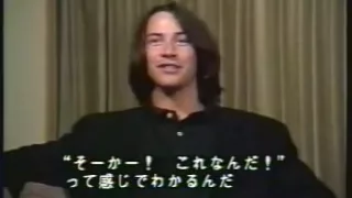Keanu Reeves & Patrick Swayze interview for Point Break in Japan - 1991