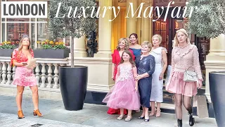Luxury London Walk in Mayfair, How rich people get married, Shepherd Market, Bond Street. 4K HDR