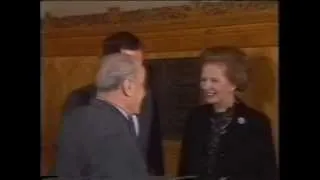 Margaret Thatcher visits Hungary 5th Feb 1984