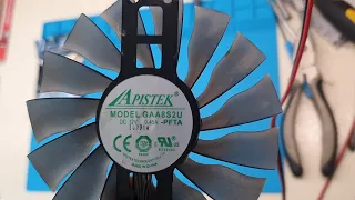 Вентилятор GAA8S2U - замена втулки на подшипник. (Palit GTX1070).