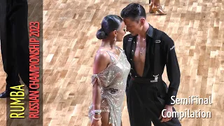 Rumba SemiFinal Compilation = 2023 Russian Championship Adult Amateur Latin