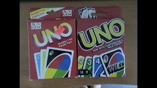 Comparing a Real UNO Card Game to a Knock off