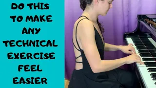IMPROVE YOUR PIANO TECHNIQUE WITH THIS SIMPLE EXERCISE // How To Make Any Piano Exercise Feel Easier