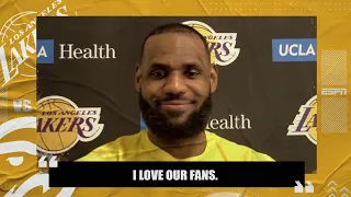 LeBron James on his heated 'interaction' with fans during Lakers vs. Hawks | NBA on ESPN